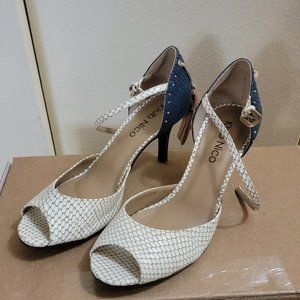 Klub Nico Anthropologie Tassel Ankle Strap Sandals Size 5